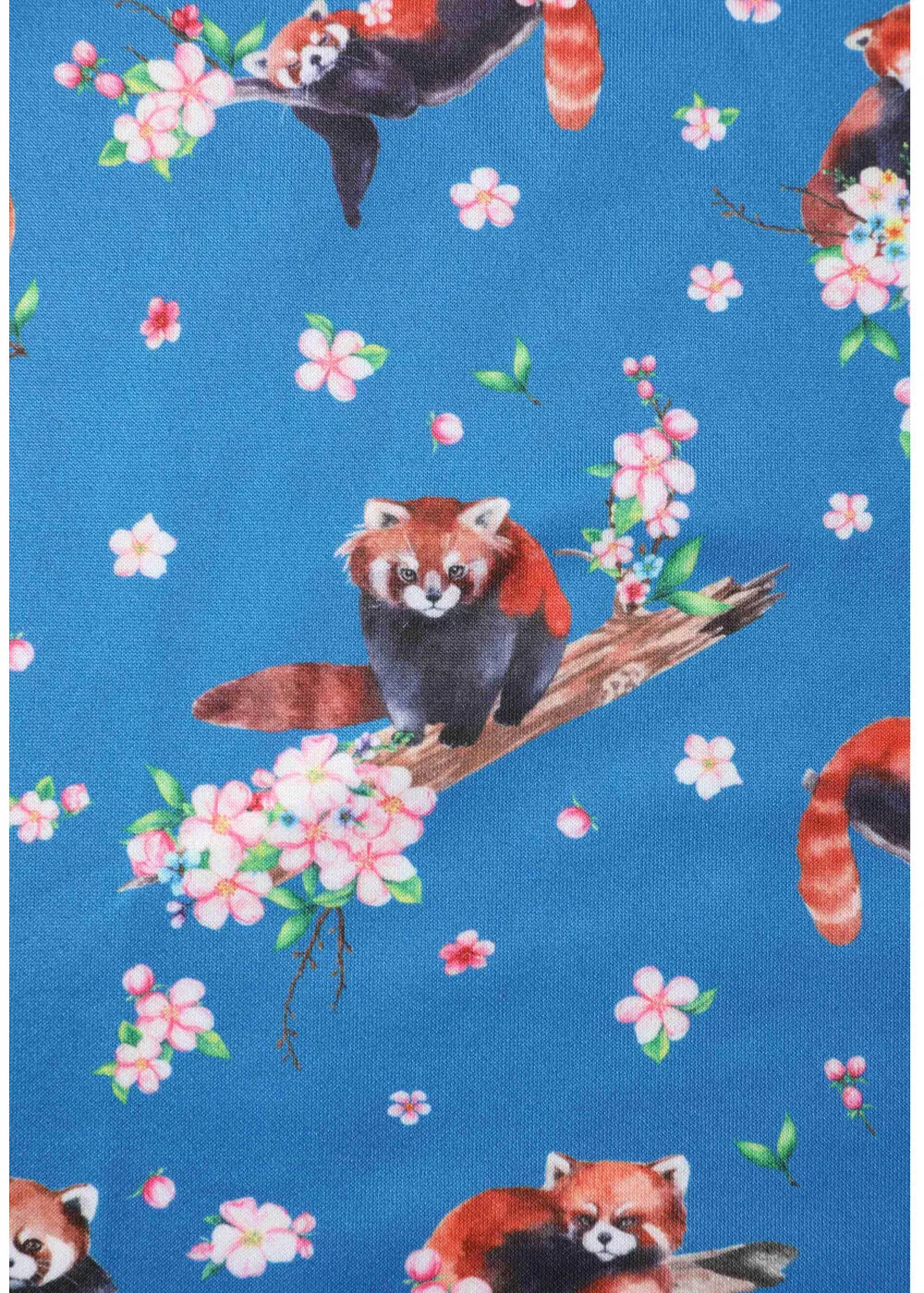 Blue Amanda Red Panda 50's Swing Dress by Dolly & Dotty