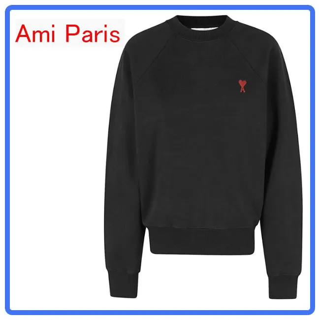 Wool Long Sleeves Plain Logo Crew Neck Heart