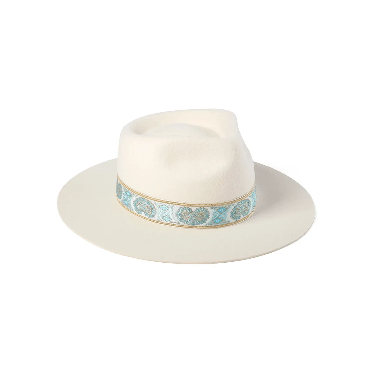 Aqua Beverly Fedora Hat