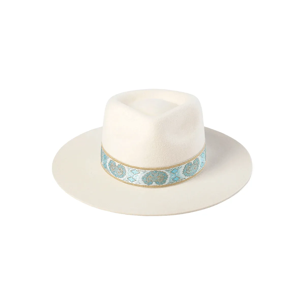 Aqua Beverly Fedora Hat