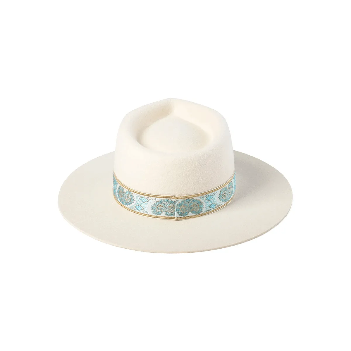 Aqua Beverly Fedora Hat