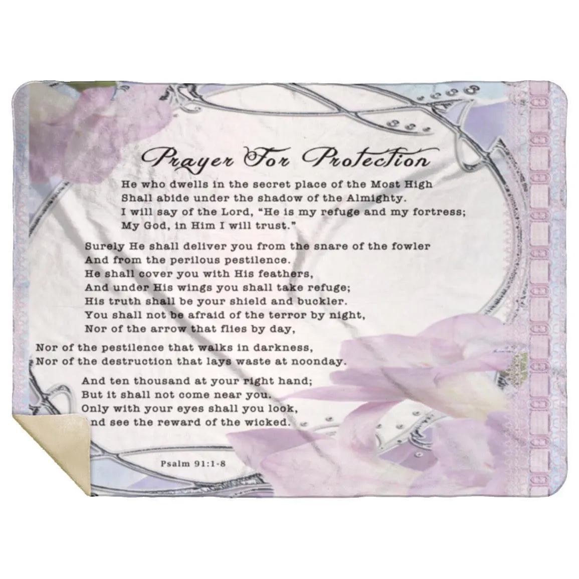 Scripture Blanket - Psalm 91:1-8 - Dreamy Design