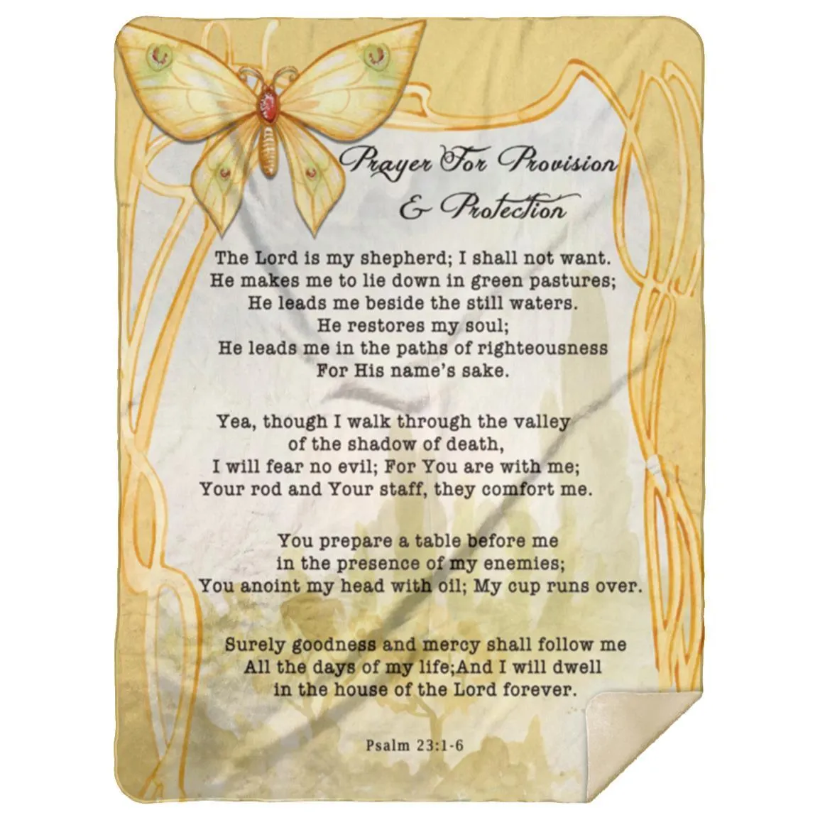 Scripture Blanket - Psalm 91:10 - Design 1