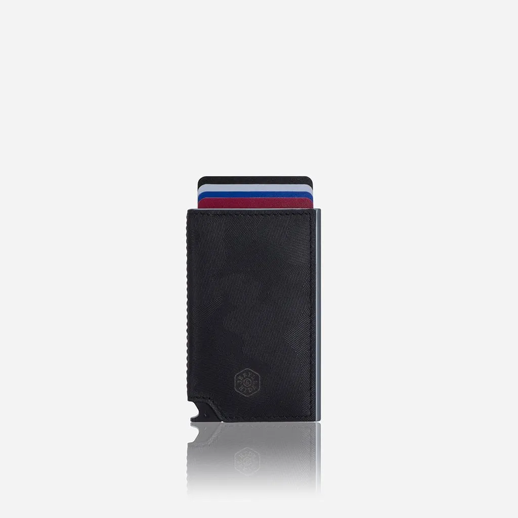 Black Camo Slim Card Slide Wallet