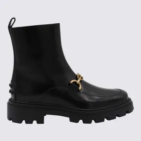 Black Leather Boots by Tod's