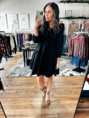 Black Tiered Dress