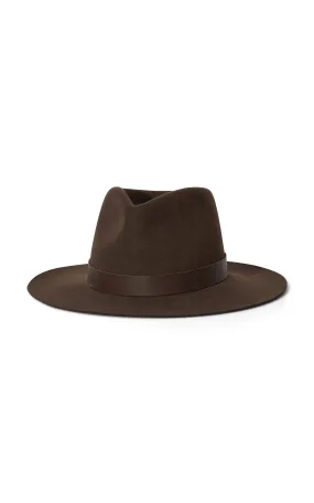 Brown Wool Fedora Hat