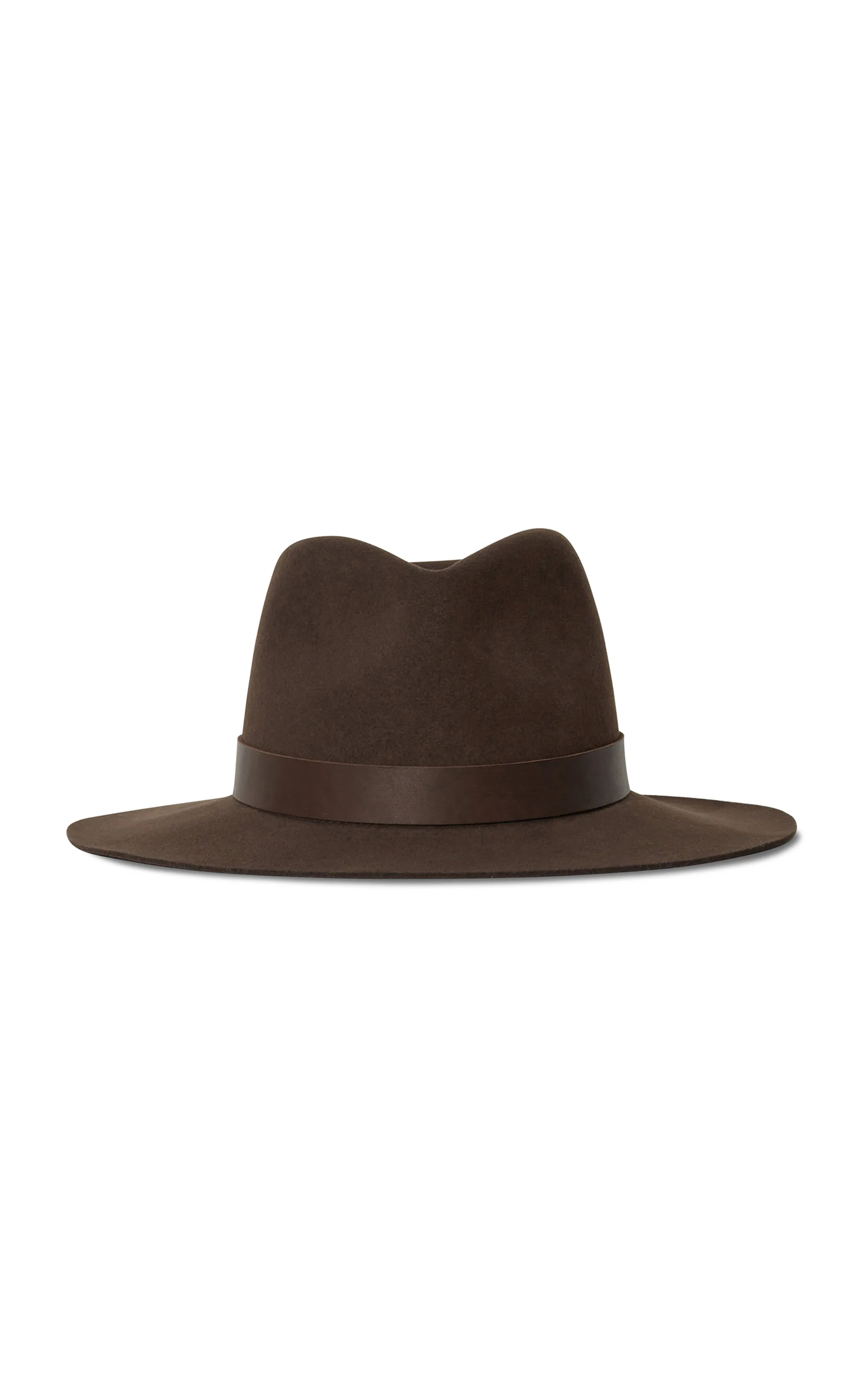 Brown Wool Fedora Hat