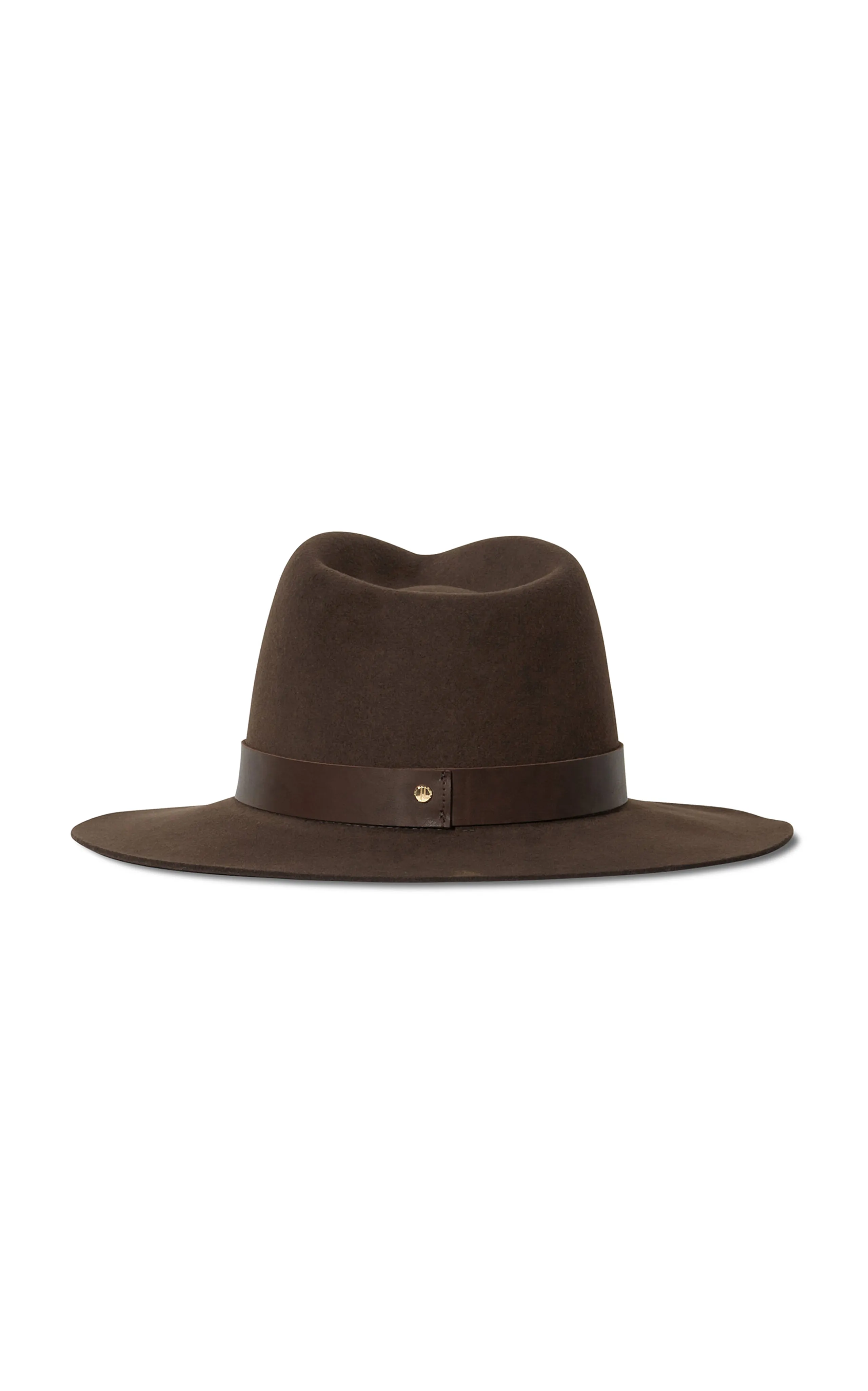 Brown Wool Fedora Hat