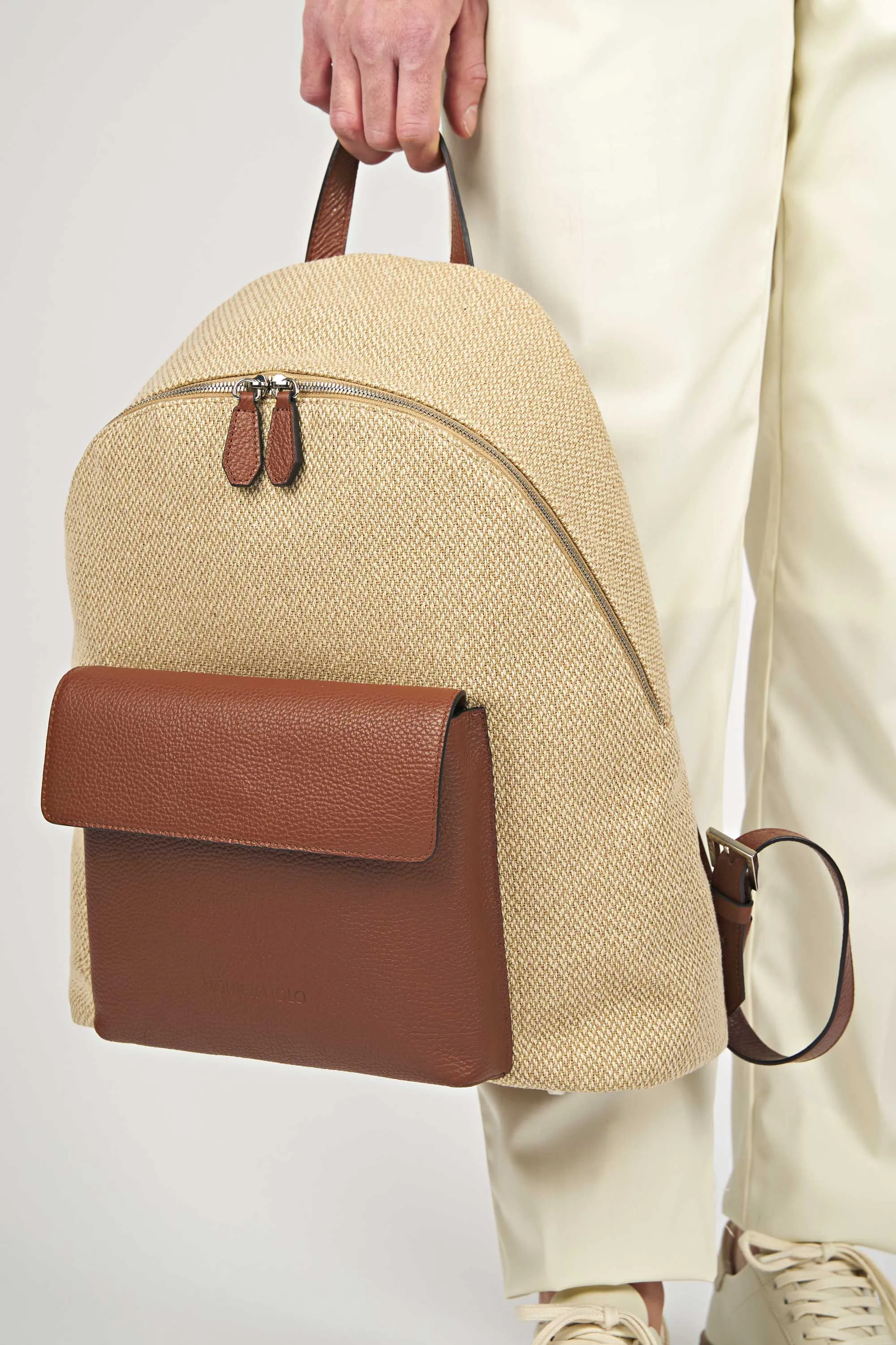 Canvas & Leather Backpack