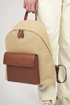 Canvas & Leather Backpack