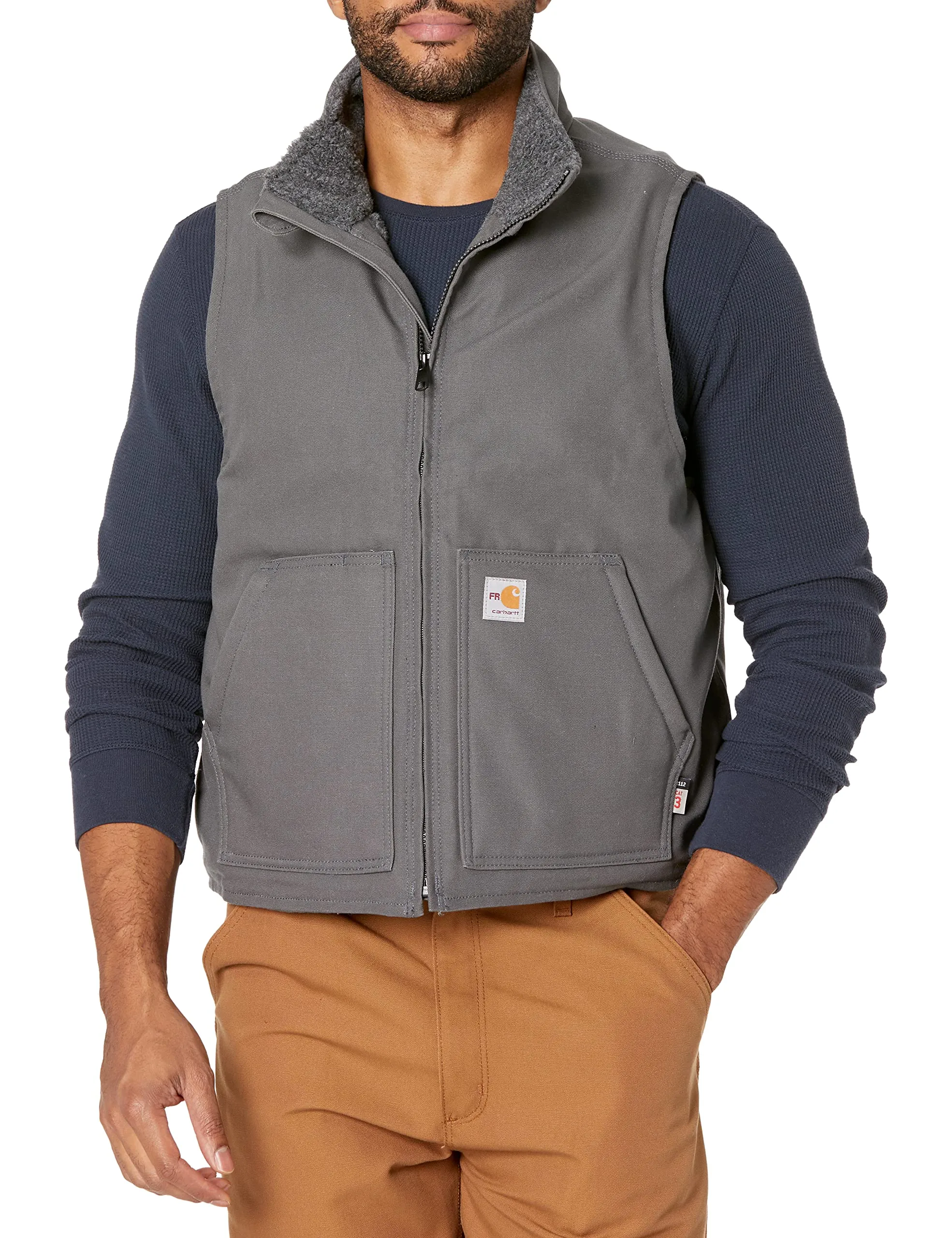 Carhartt 104981 Men's Flame Resistant Relaxed Fit Sherpa-Lined Vest