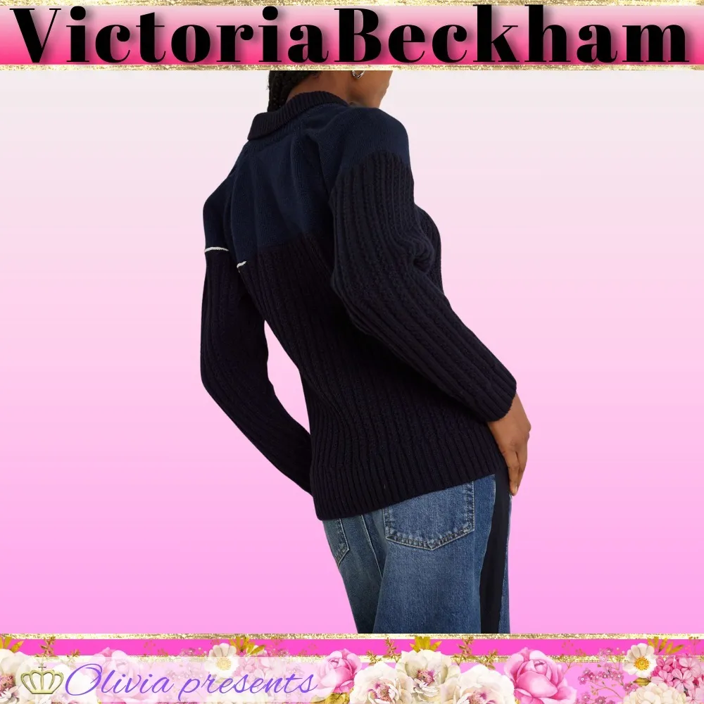 Wool Long Sleeves with Casual and Office Style Elegance by Victoria Beckham