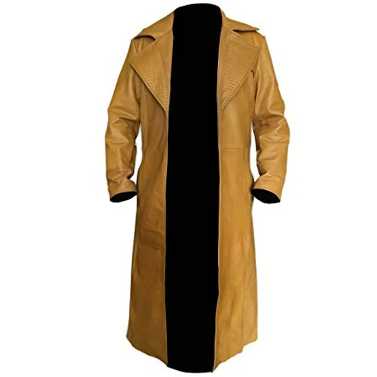 Gambit Brown Leather Trench Coat