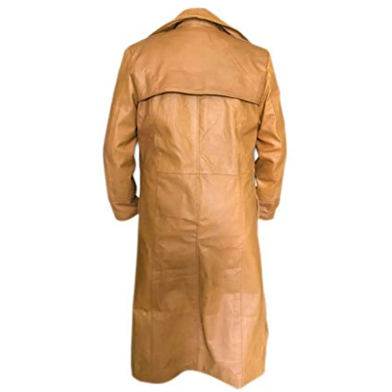 Gambit Brown Leather Trench Coat