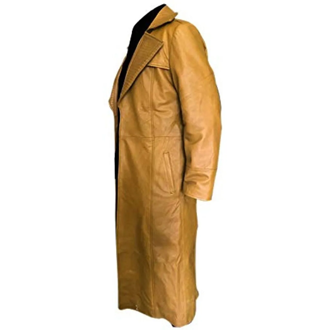 Gambit Brown Leather Trench Coat