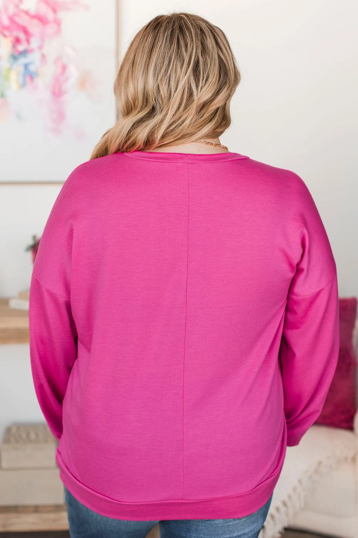 Fuchsia Knit Top - Loving Memories