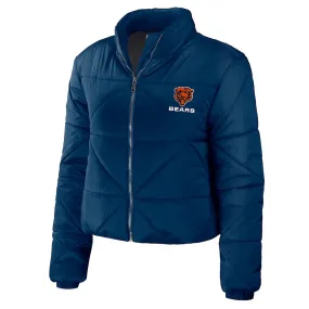 Chicago Bears cropped puffer jacket