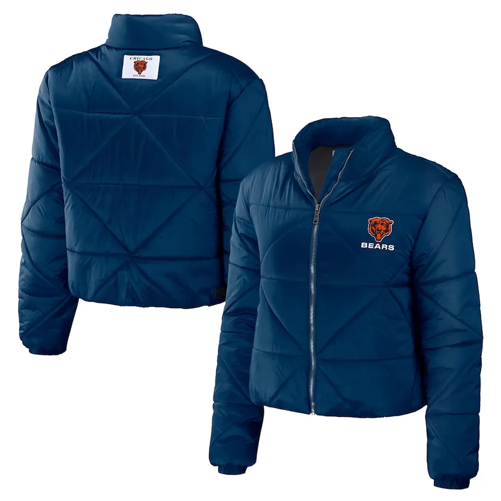 Chicago Bears cropped puffer jacket