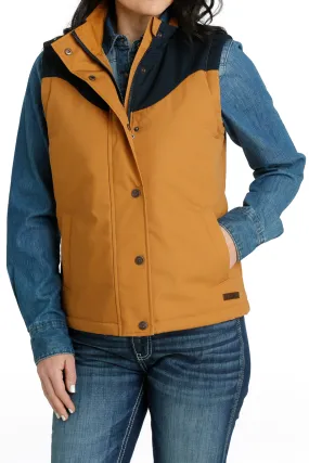 Cinch Women's Brown Navy Canvas Vest