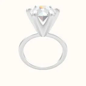 Solitaire Engagement Ring Classic 6 Prong Head