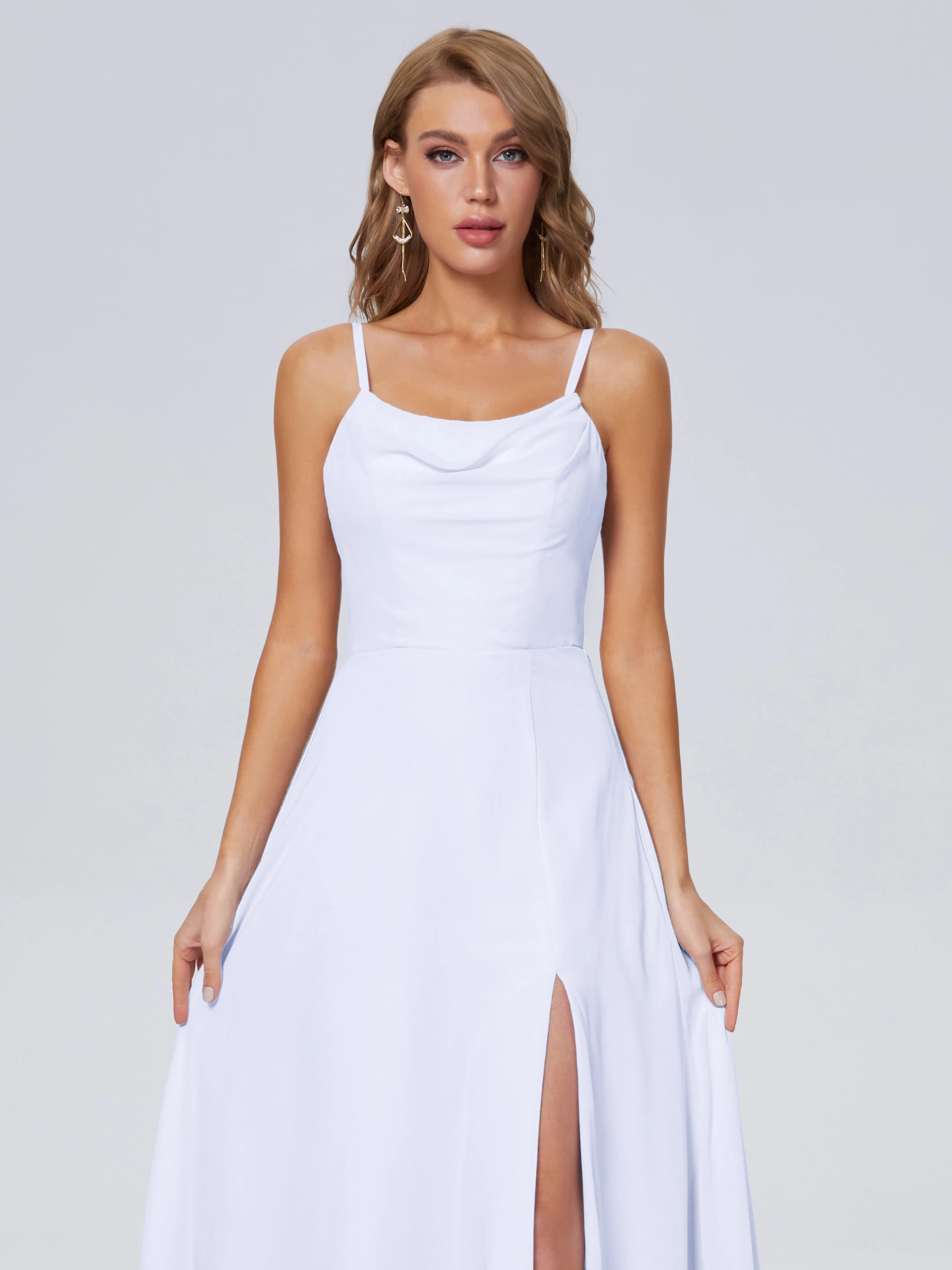 Reese Cute Spaghetti Strap Chiffon Bridesmaid Dress