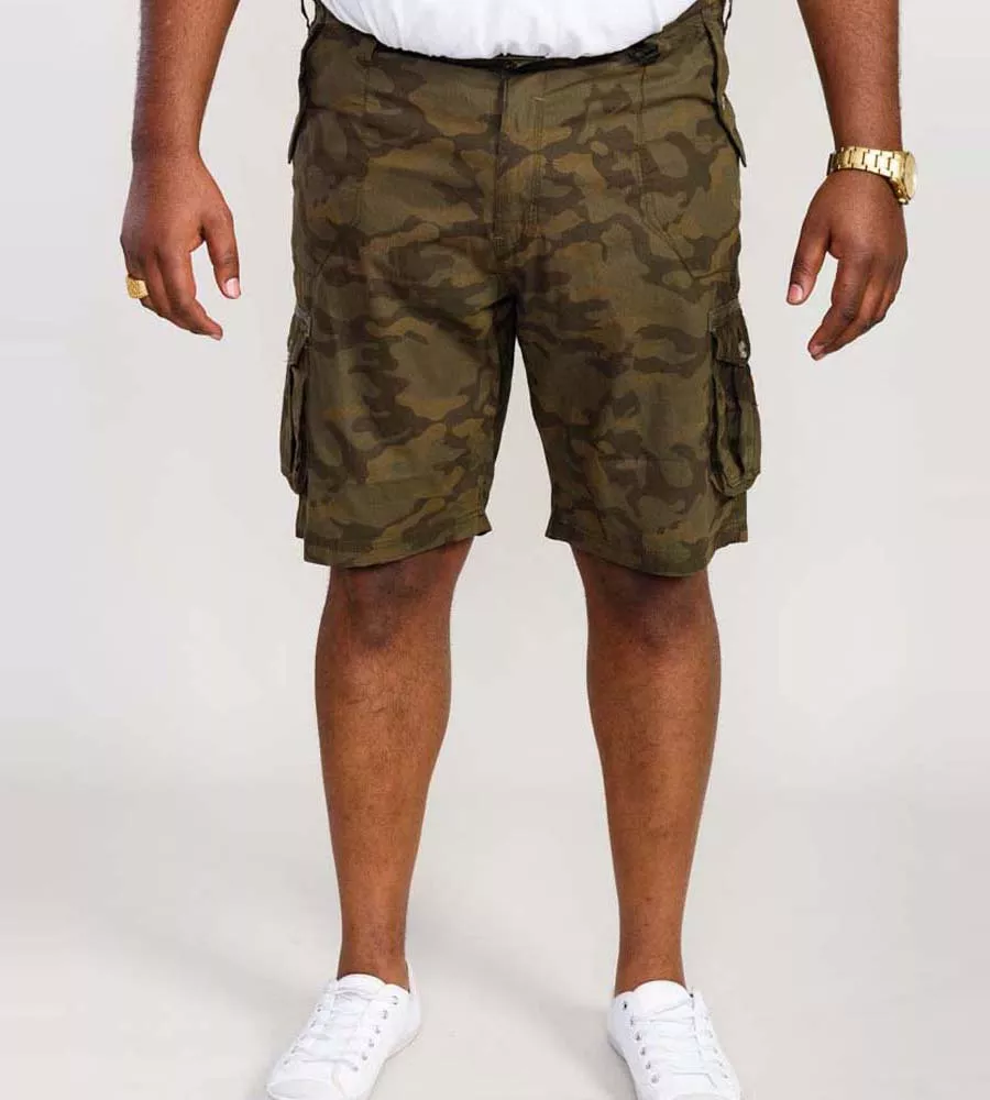 Camouflage Cotton Cargo Shorts