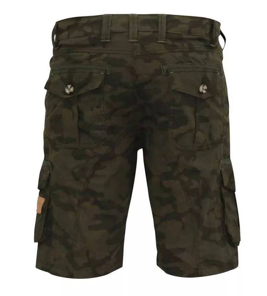 Camouflage Cotton Cargo Shorts