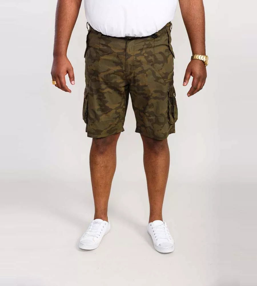 Camouflage Cotton Cargo Shorts