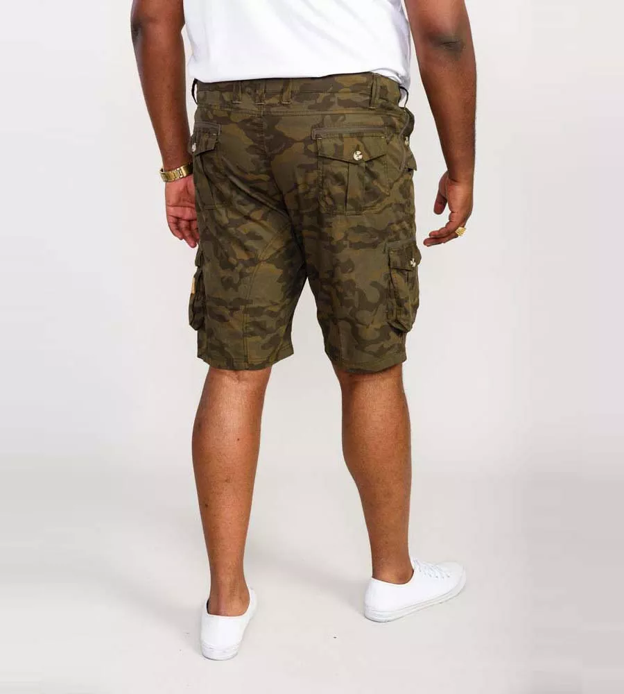 Camouflage Cotton Cargo Shorts