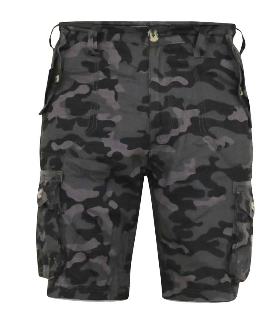 ZAVIER D555 Big Mens Camouflage Print Cargo Shorts