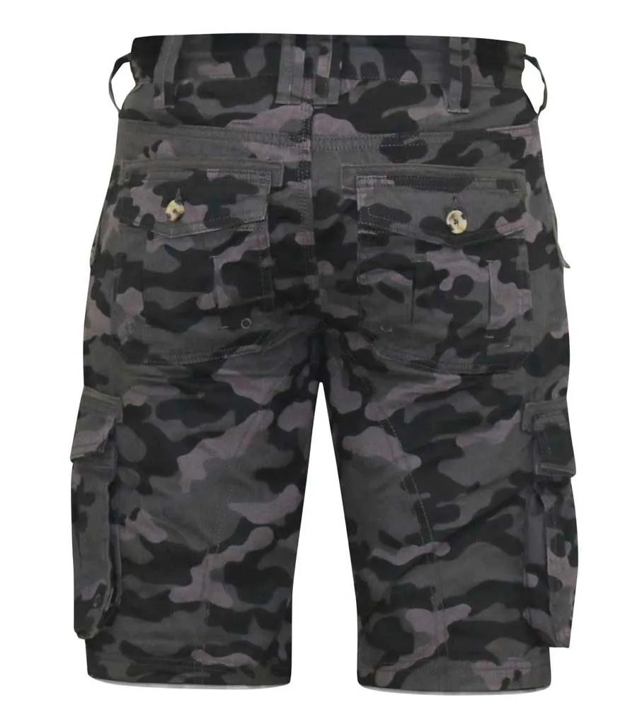 ZAVIER D555 Big Mens Camouflage Print Cargo Shorts