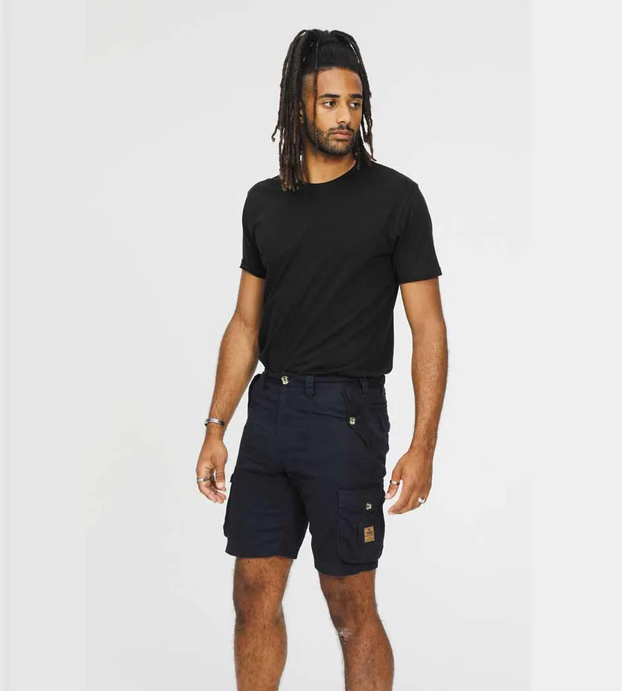 Navy Cotton Cargo Shorts for Men (Rodney)