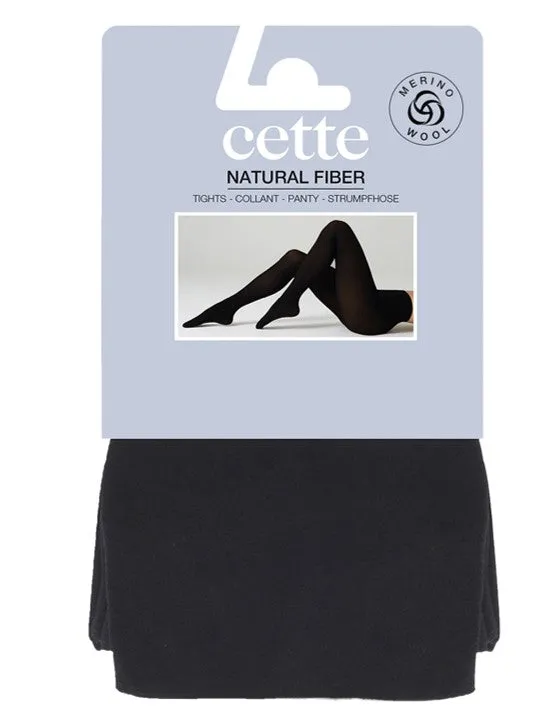 Dark Grey Merino Wool Tights by Cette