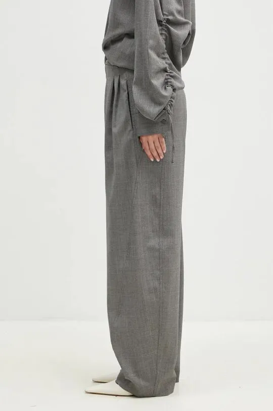 DARKPARK gray wool trousers in Phebe color WTR36.FAW12.7799