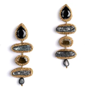 Deepa Nadria Black Drop Earrings