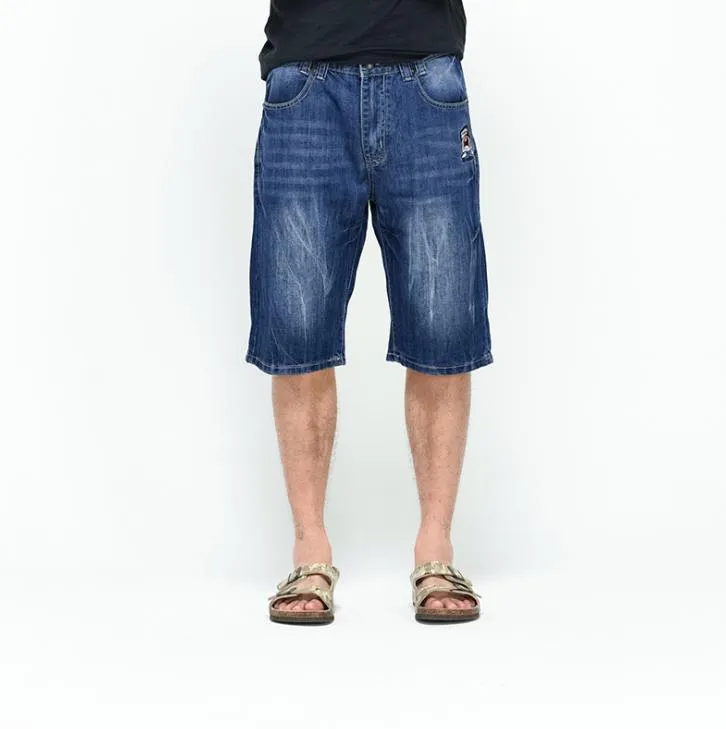 Baggy Cargo Summer Calf-length Hip-Hop Men's Denim Shorts