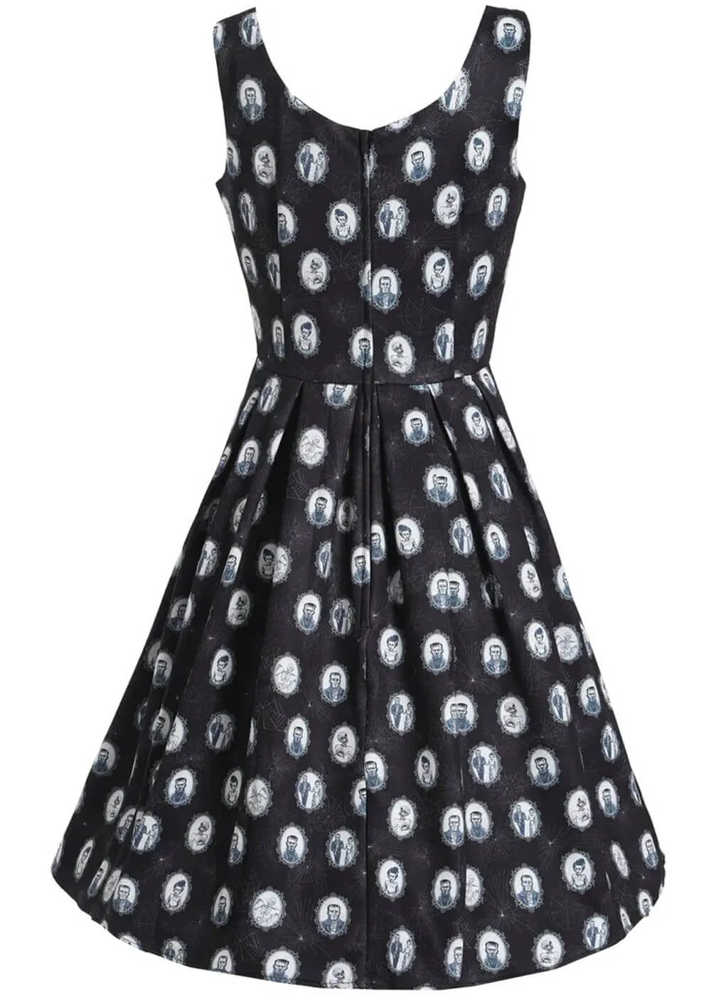 Vintage 50's Style Frankenstein Monster Swing Dress