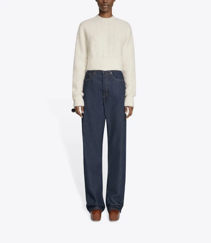 Crew Neck Wool Party-Style Top by Dries Van Noten