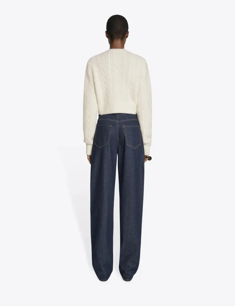 Crew Neck Wool Party-Style Top by Dries Van Noten