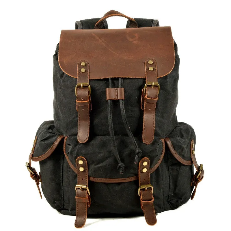 Vintage Leather Backpack by Dru