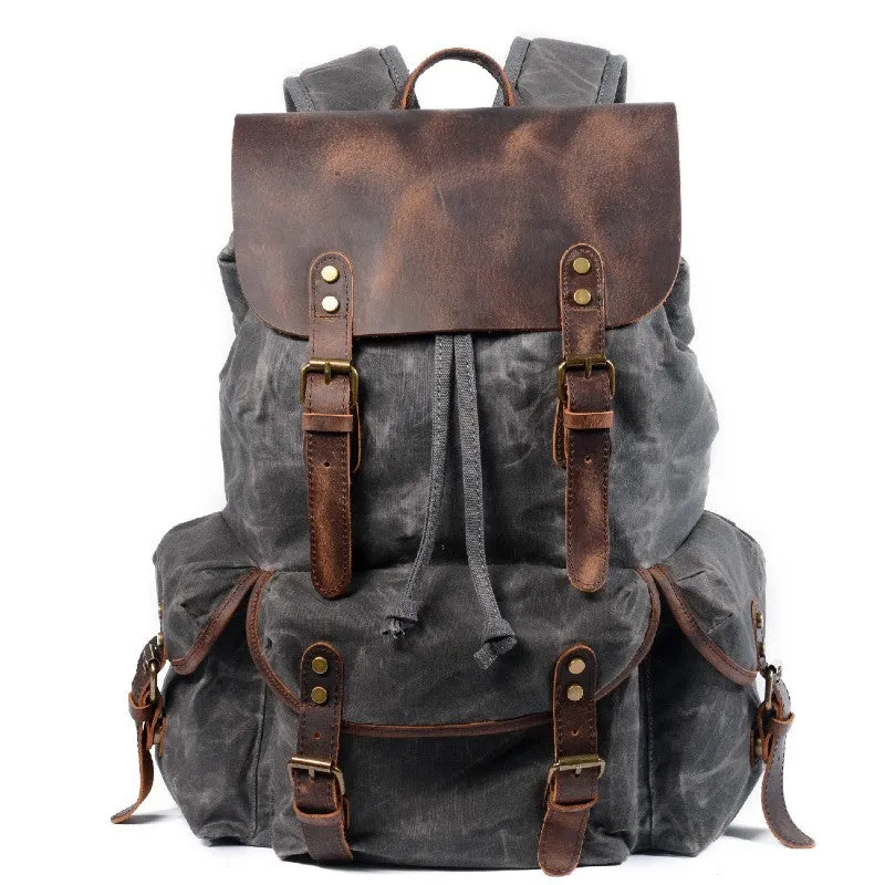 Vintage Leather Backpack by Dru