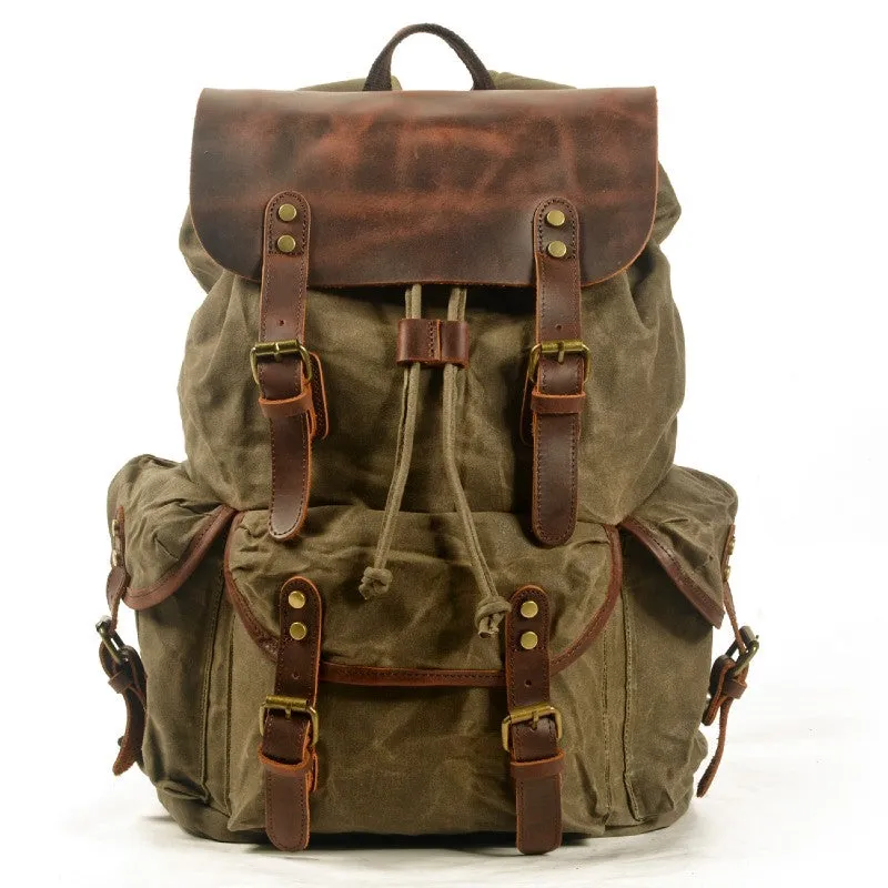 Vintage Leather Backpack by Dru