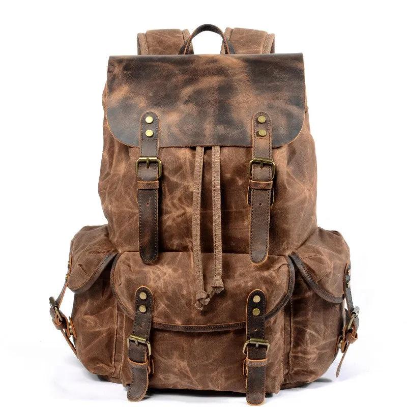 Vintage Leather Backpack by Dru