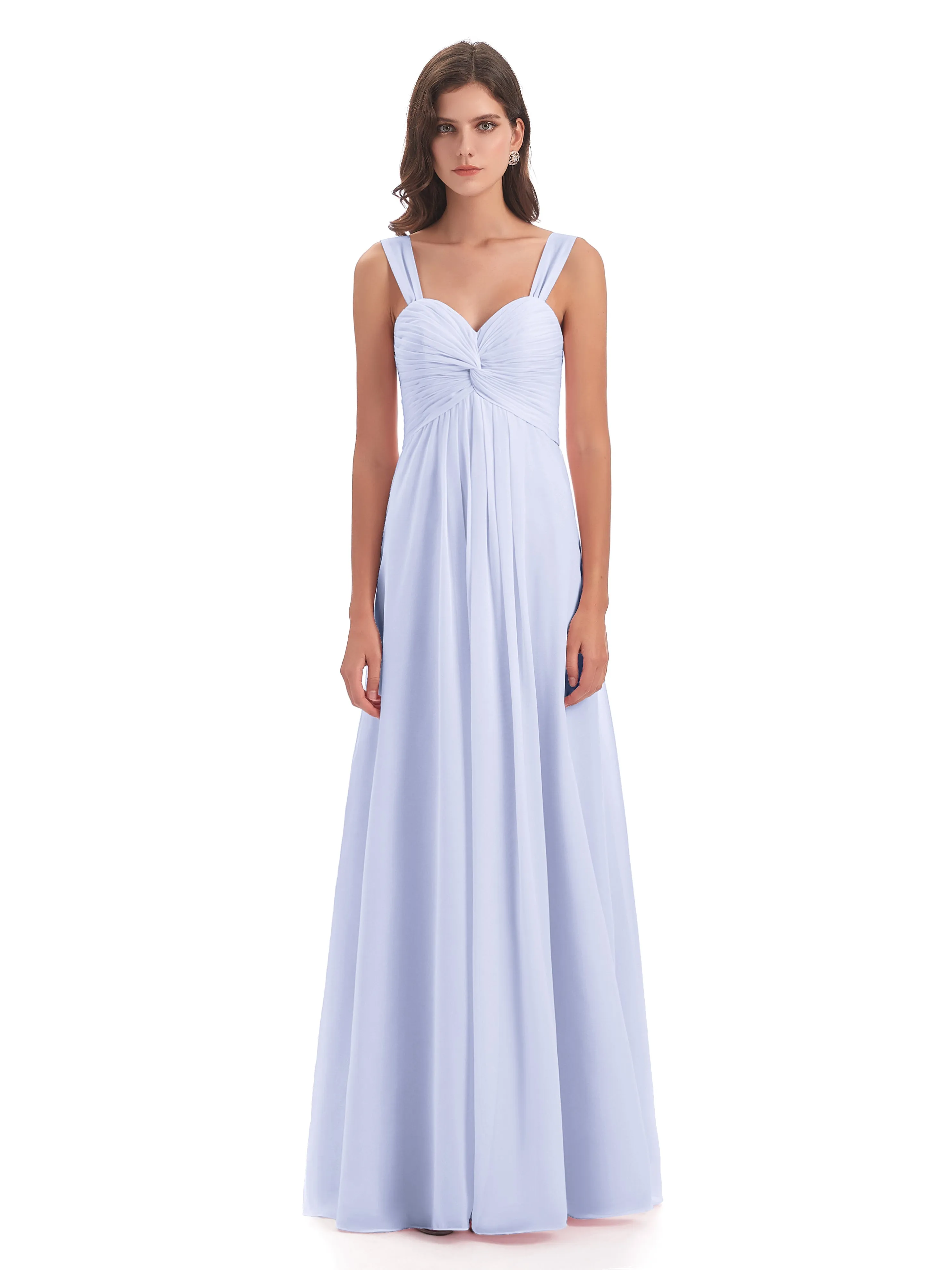 Egypt Column Chiffon Bridesmaid Dresses