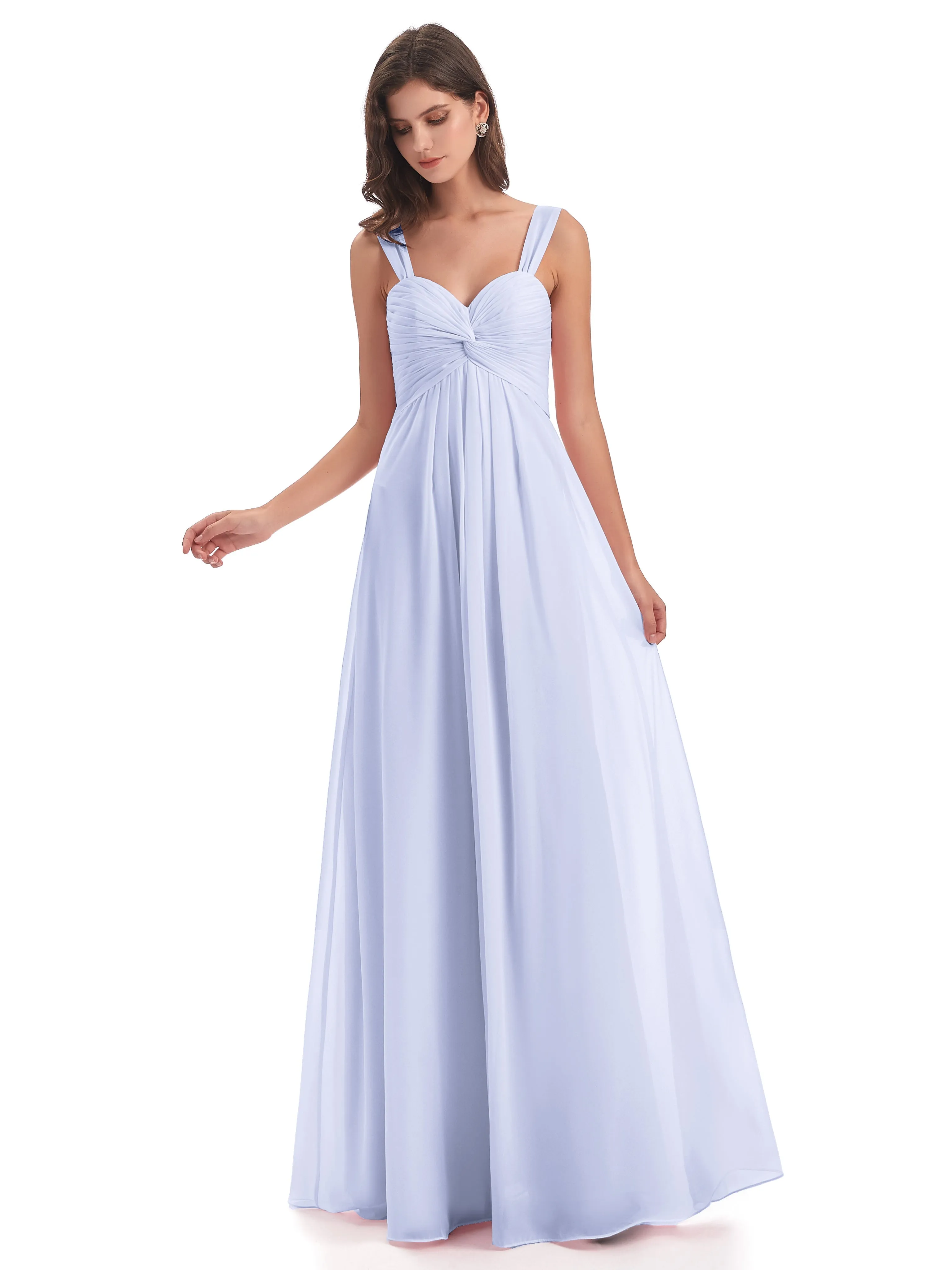 Egypt Column Chiffon Bridesmaid Dresses