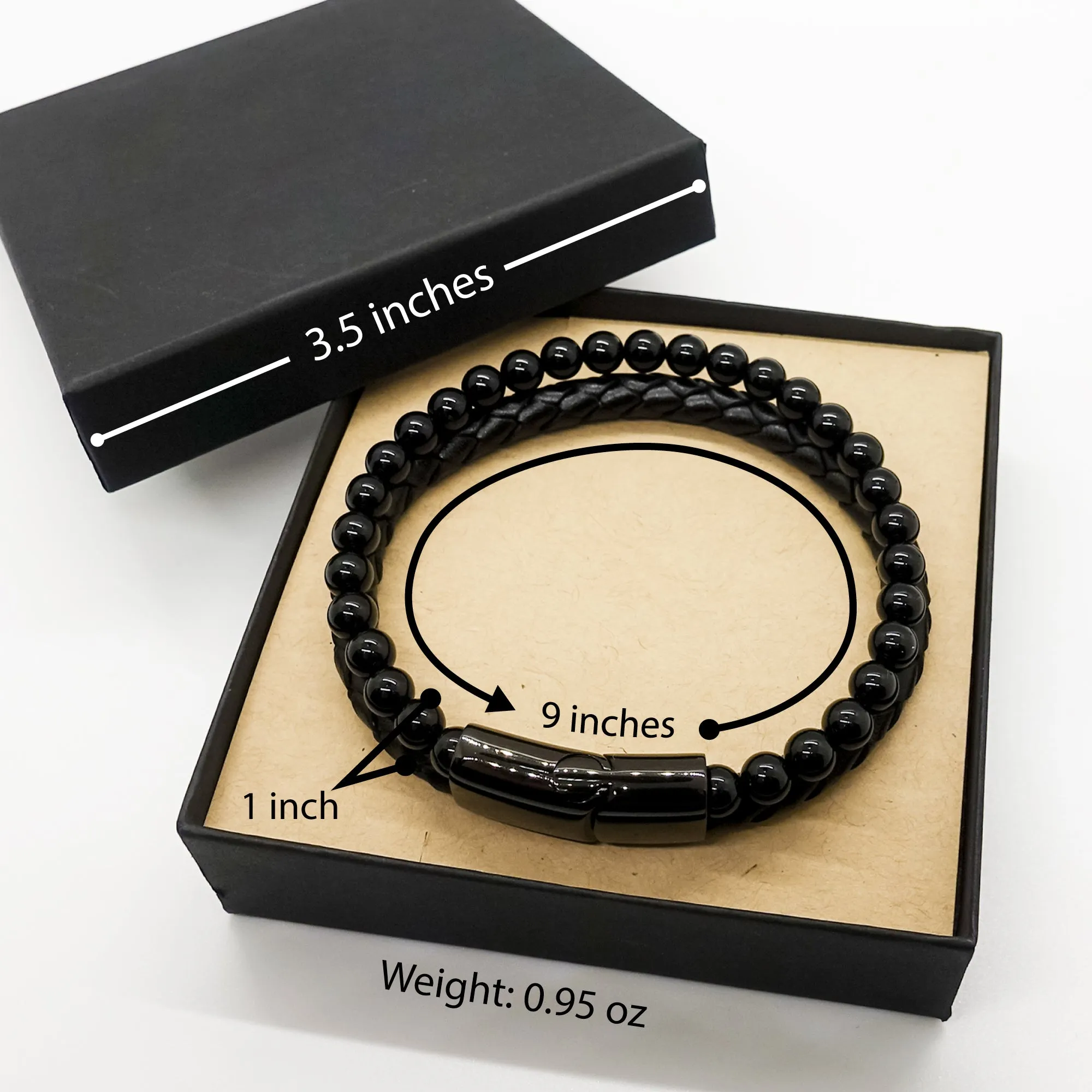 Manager Gift Set with Sarcastic Stone Leather Bracelets