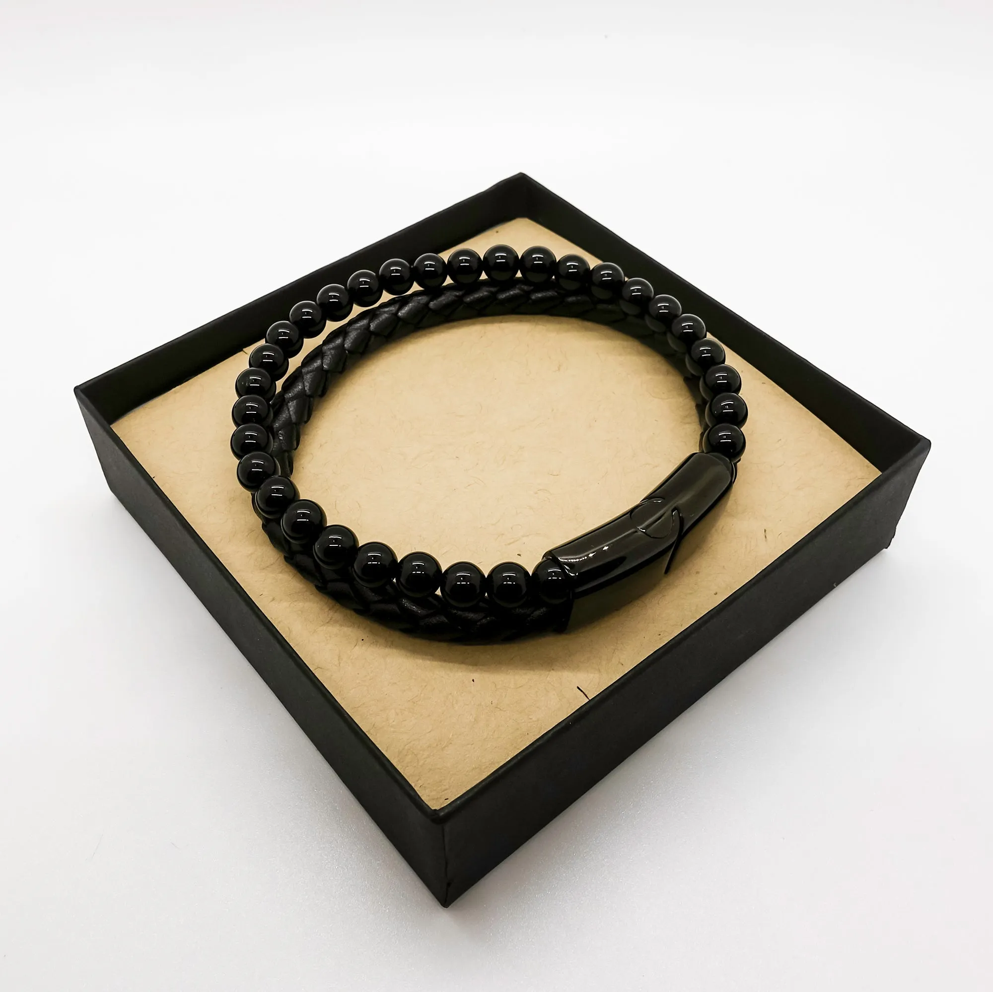 Manager Gift Set with Sarcastic Stone Leather Bracelets