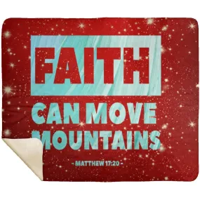 Bible Verses Blanket Faith Move Mountains Matthew 17:20 Design 2