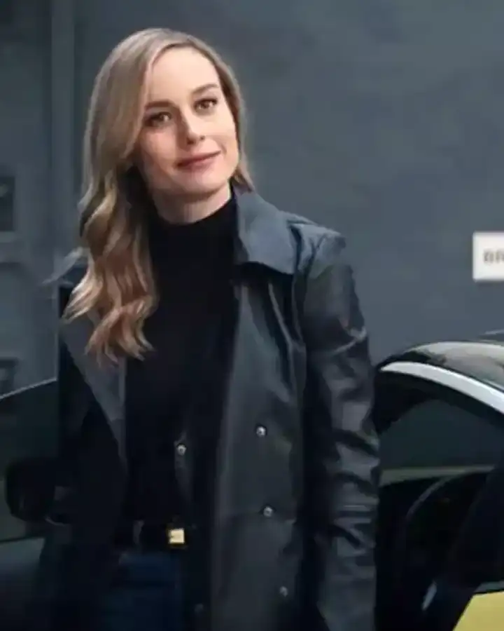 Fast X 2023 Brie Larson Leather Long Coat